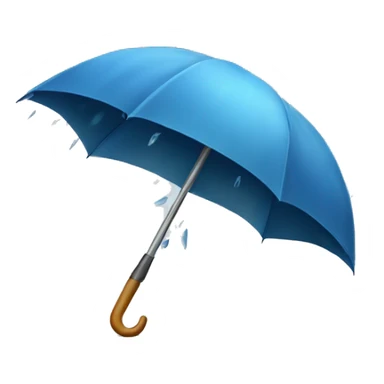 open umbrella with knives rain sticker