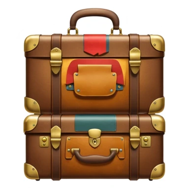 Old style luggage sticker