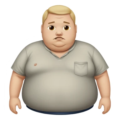 Hombre obeso mórbido  sticker