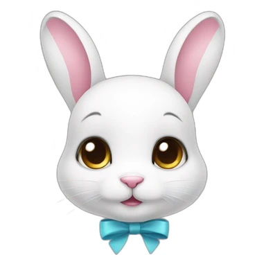 •	Cute eyes 	•	Bunny (rabbit) 	•	Ribbon on the chest sticker