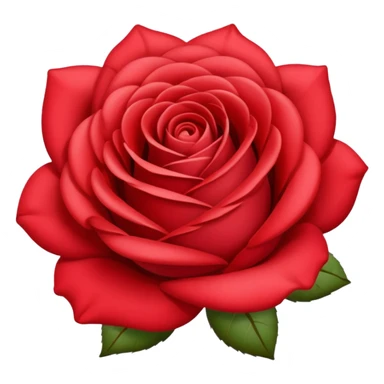 Emoji rose sticker