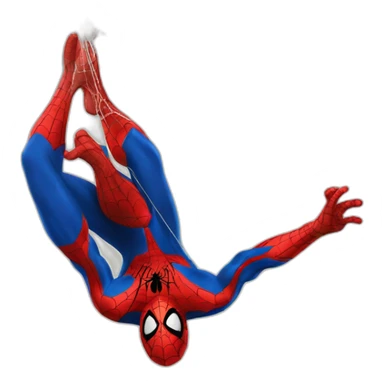 Spider man shotting webs sticker