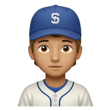 teenage boy with a baseball hat on sticker