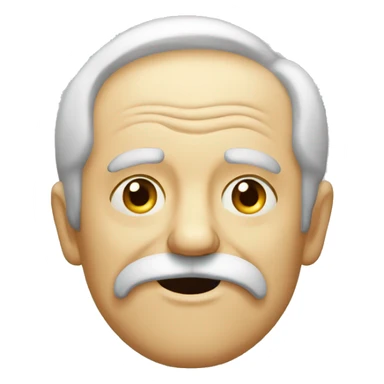 Old man winking and shushing someone sticker