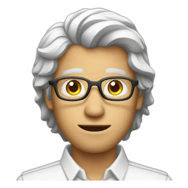 man that works in research  sticker