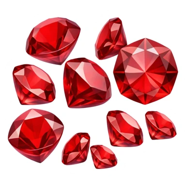 Red gems sticker