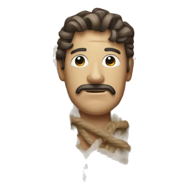 ROPE wood man sticker