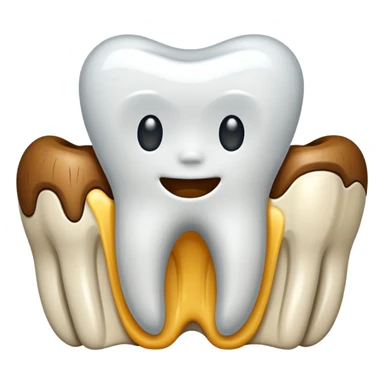 rooted tooth sticker