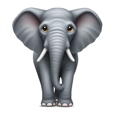 Elephant with ears the size of its body  sticker