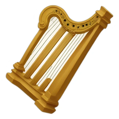 Roman Cithara lyre harp  sticker