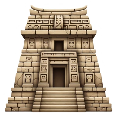 aztec temple sticker