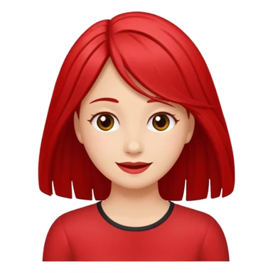 Expresión de felicidad color rojo con centellas y rayos sticker