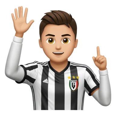 Hazme un emogi con la celebracion de paulo dybala sticker