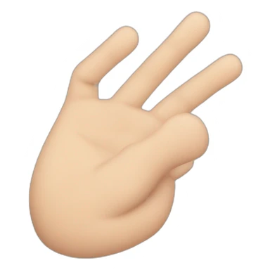 Palm of one hand open except for the middle finger, which is extended outwards sticker