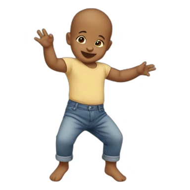 Baby dancing sticker