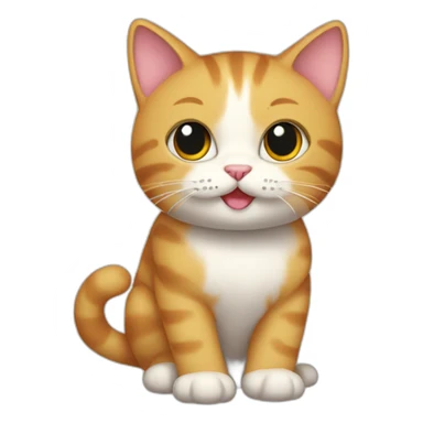 kitty getting sunta sticker