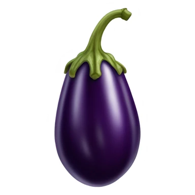 A wet eggplant  sticker