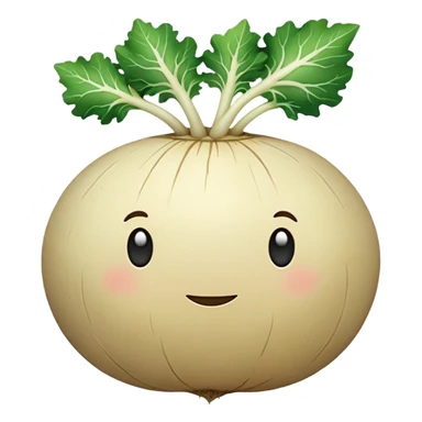 white turnip icon. Transparent background sticker