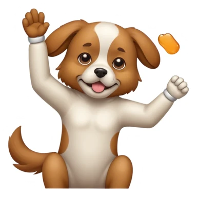 Dog dabbing sticker