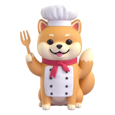 shiba inu chef sticker
