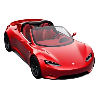 Tesla Roadster - Tesla (Model Year: 2020) (Iconic colour: Dark Red) sticker