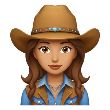 Demi cowgirl sticker