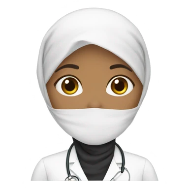 hijabi doctor sticker