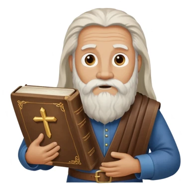 moses holding bible sticker