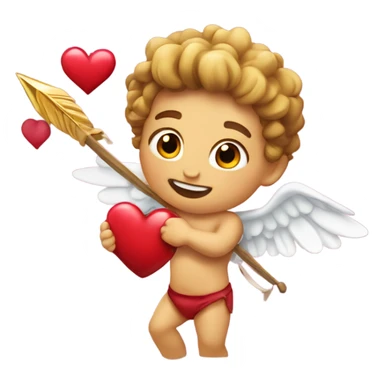 Cupido y su flecha de amor sticker