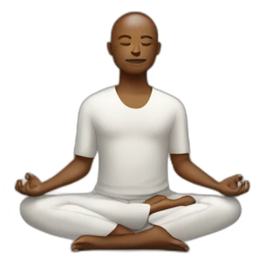 Man In Lotus Position sticker