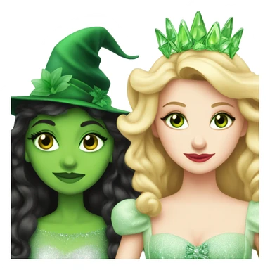 glinda and elphaba sticker