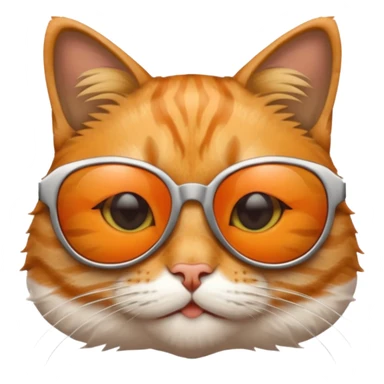 Cat wearing sunglasses sticker