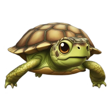 Tortue yeux feux sticker
