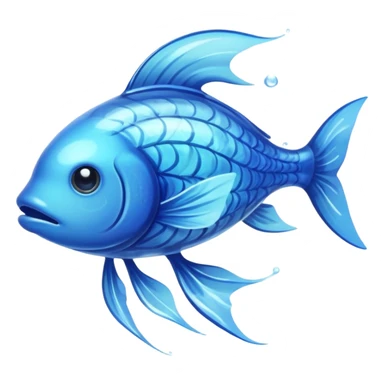 water elemental fish with water effects sticker