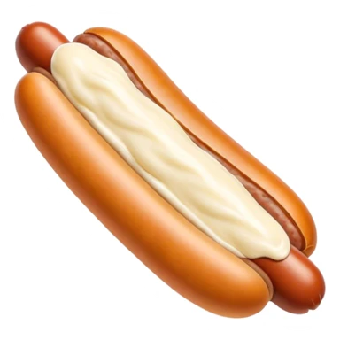 Saucisse pleine de mayonnaise sticker
