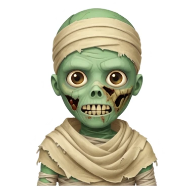 zombie mummy child
 sticker