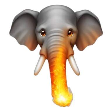 php elephant programming language logo on fire sticker