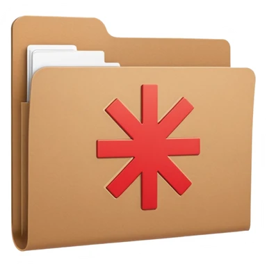 document folder with a plus sign on the cover, representing an additional or other category sticker