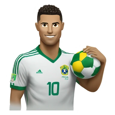Ronaldo with brazil sticker