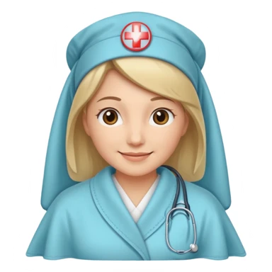 Nurse with blanket sticker