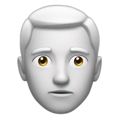 man looking up and thinking sticker