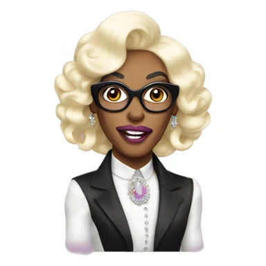 Ru Paul as a Drag Queen sticker