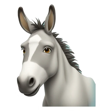 Seafoam donkey sticker