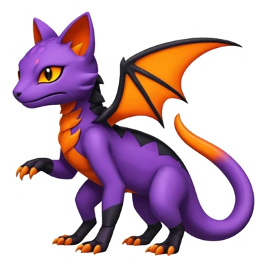 Salandit-Noibat-Litten-Hybrid (Full body) sticker