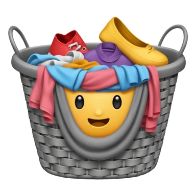 stinky laundry basket sticker