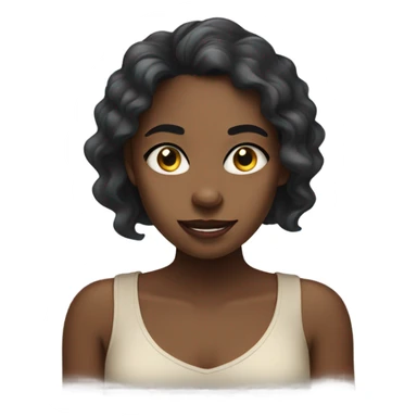 Black girl rolling her eyes  sticker