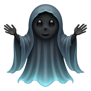black ghost sticker