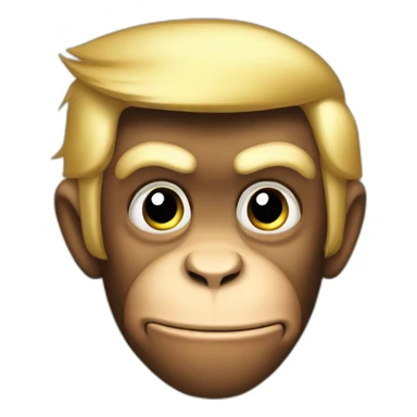 donald trump monkey sticker
