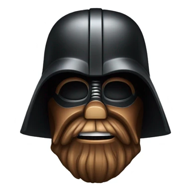 Darth Vader with beard and a "Z" on its helm sticker