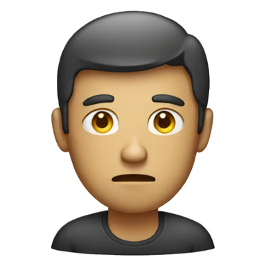 sad Men behind laptop sticker